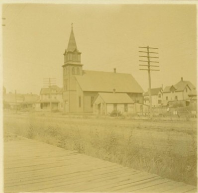 Salem Lutheran Church, Spokane. The pastor's family lived one block away at 1905 W. Mallon Ave.